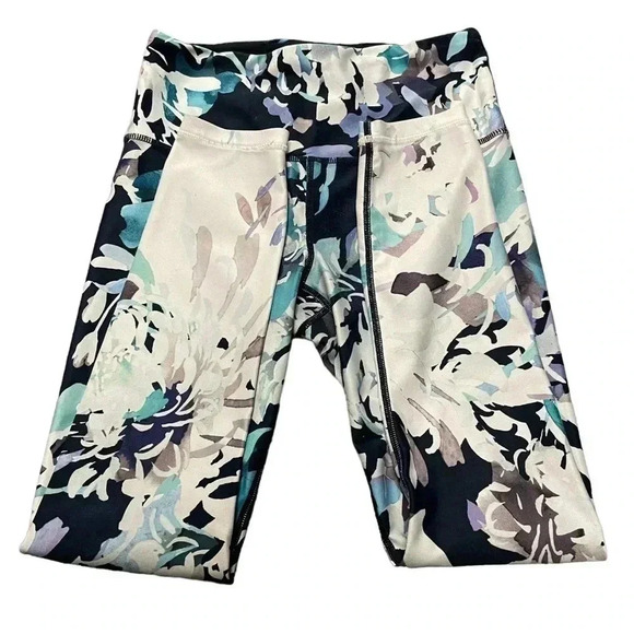 Athleta 7/8 Dark Floral  Tights Size XS - Picture 5 of 7